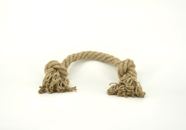 Organic hemp rope dog toy, Made for serious chewers, Eco friendly and natural dog toy, Large size handmade toy for dogs, Pet chew toy